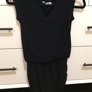Hollyworld Black cap sleeve romper